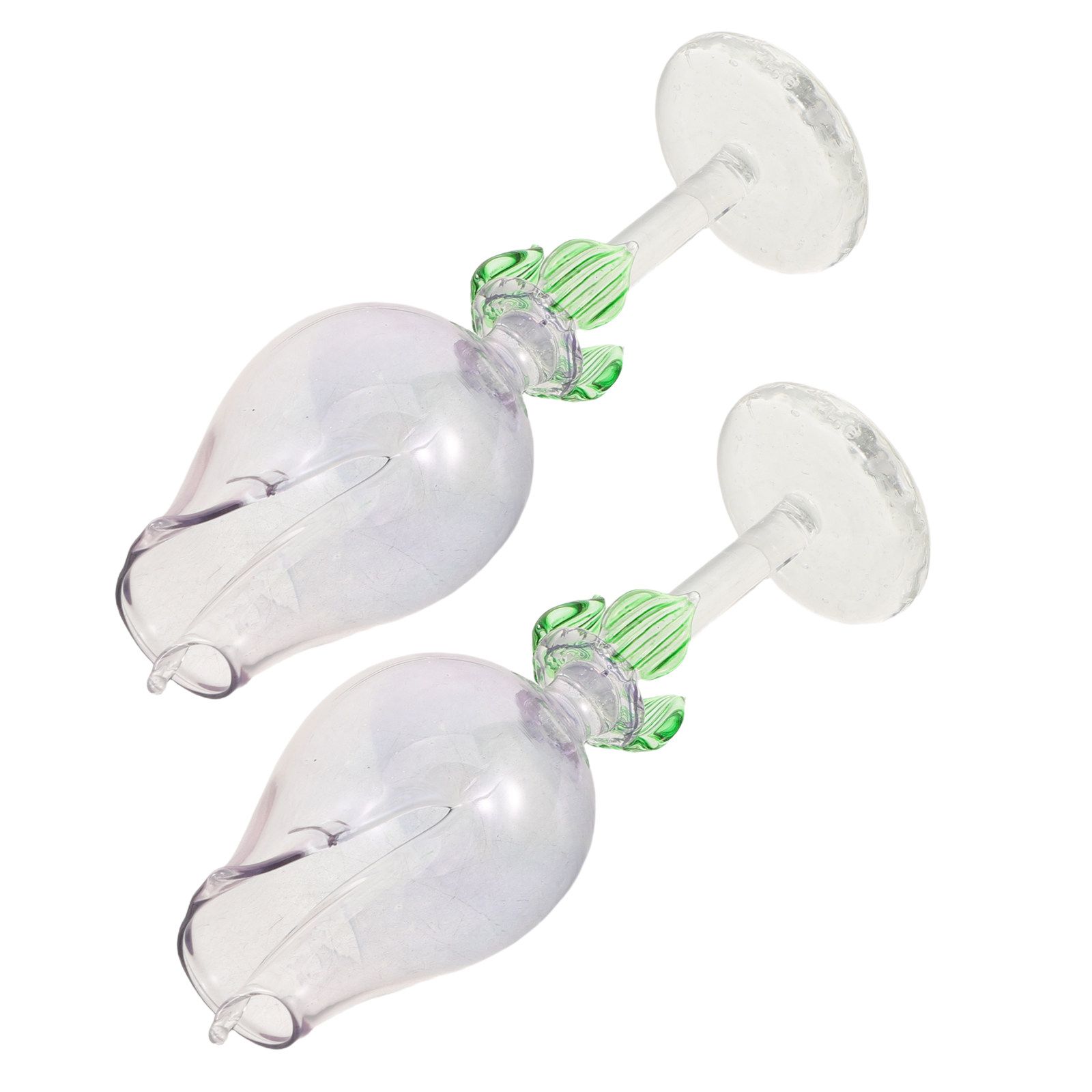 Home Fragrance Usa - 2Pcs Flower Shaped Glass Essential Oil