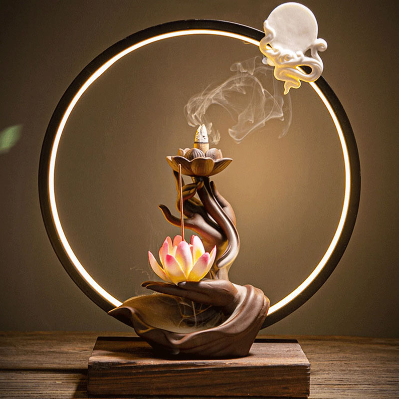 Home Fragrance Candles - Lotus Reflux Incense Stove Base -