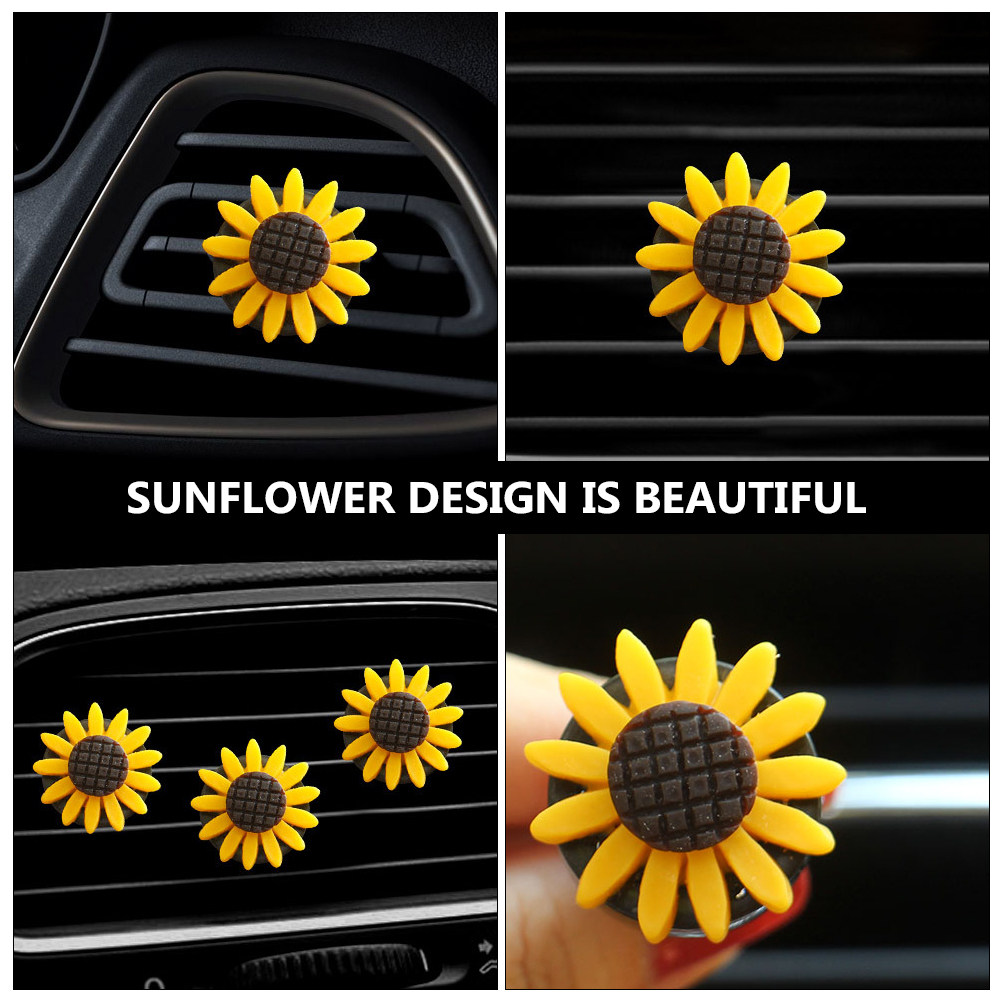 2Pcs Sunflower Car Aromatherap - Home Fragrance Items review and price